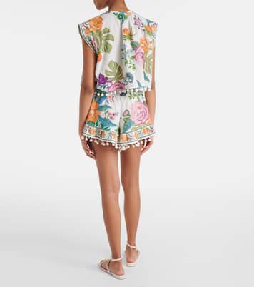 Cropped-Top Sweet Bloom aus Baumwolle | Farm Rio