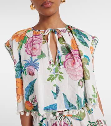 Cropped-Top Sweet Bloom aus Baumwolle | Farm Rio