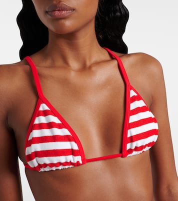 Via striped bikini top  | Jade Swim