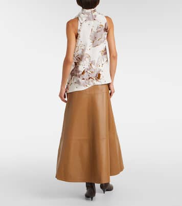Top Sleary de seda drapeado | Altuzarra