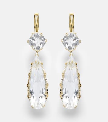 Boucles d'oreilles en or 18 ct et topaze blanche | Ileana Makri