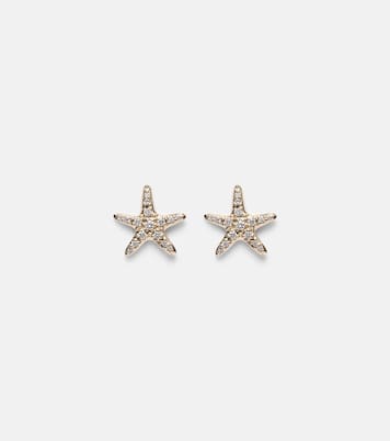 Boucles d'oreilles Starfish en or 14 ct et diamants | Sydney Evan