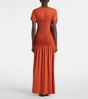 Pleated jersey maxi dress | Toteme