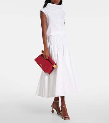 Pochette Rond Carré Small en cuir | Jacquemus