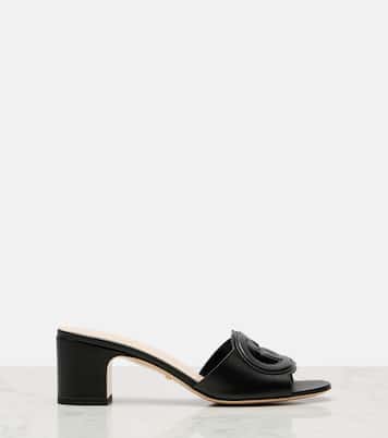 Pantoletten Interlocking G aus Leder | Gucci