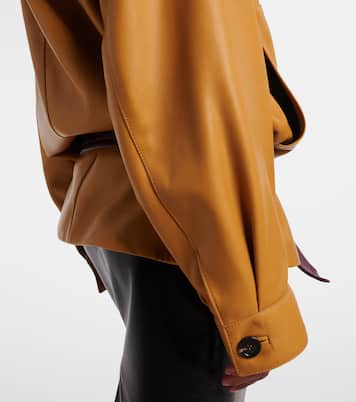 Belted leather jacket | Saint Laurent