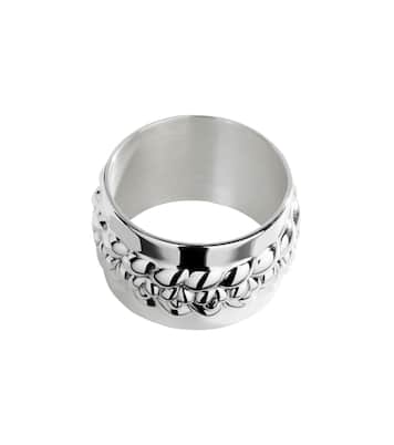 Rond de serviette Babylone en plaqué argent | Christofle