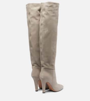 Elsa 100 suede over-the-knee boots | Paris Texas