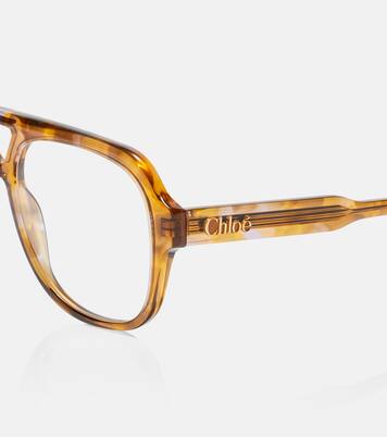 Optical Native oversized aviator glasses | Chloé