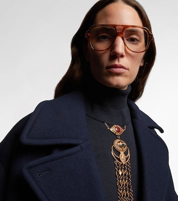 Optical Native oversized aviator glasses | Chloé