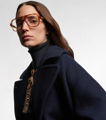 Optical Native oversized aviator glasses | Chloé