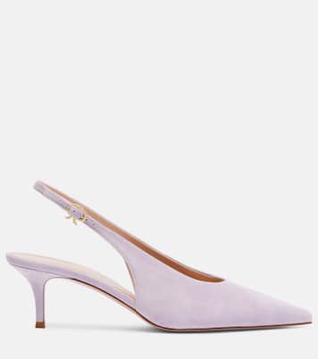 Escarpins slingback Robbie 55 en daim | Gianvito Rossi