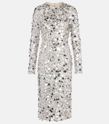 Midikleid mit Pailletten | Dolce&Gabbana