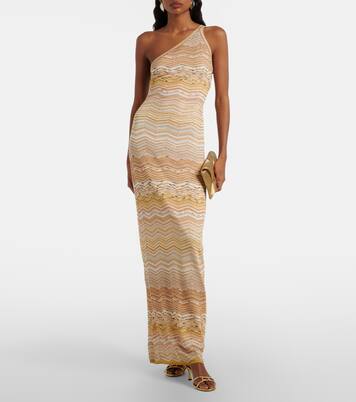 Maxikleid Zig Zag aus Lamé | Missoni