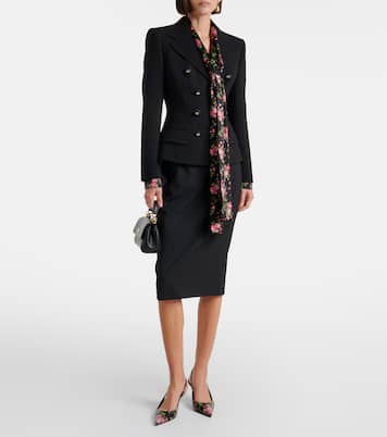 Wool-blend pencil skirt | Dolce&Gabbana