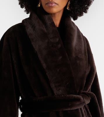 Juno shearling wrap coat | Nour Hammour