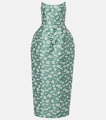 Marianne floral brocade corset gown | Markarian