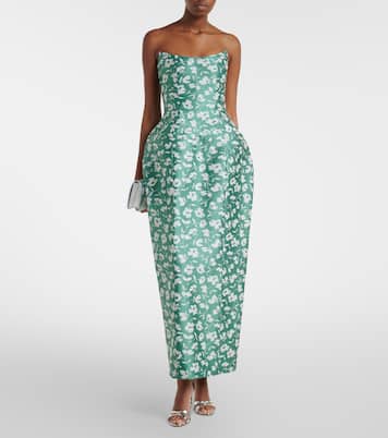 Marianne floral brocade corset gown | Markarian