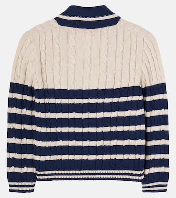 Cardigan rayé en coton | Pepa London