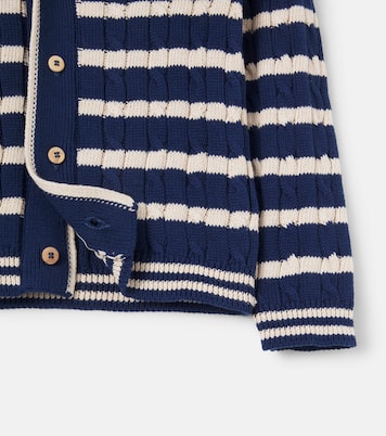 Cardigan rayé en coton | Pepa London