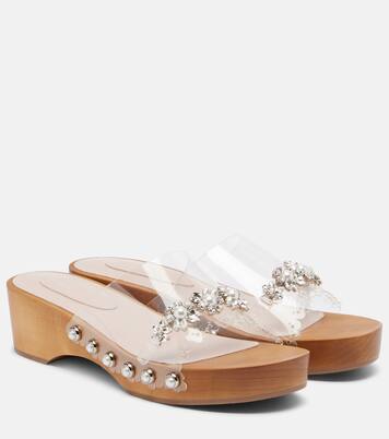 Embellished PVC clogs | Simone Rocha