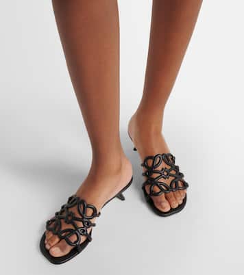 Pantoletten Petal Anagram aus Leder  | Loewe