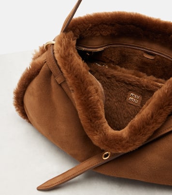 Aventure suede shoulder bag | Miu Miu