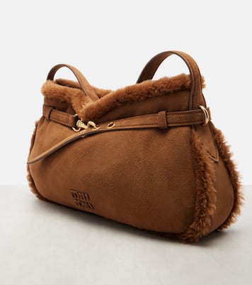 Aventure suede shoulder bag | Miu Miu
