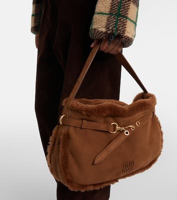 Aventure suede shoulder bag | Miu Miu