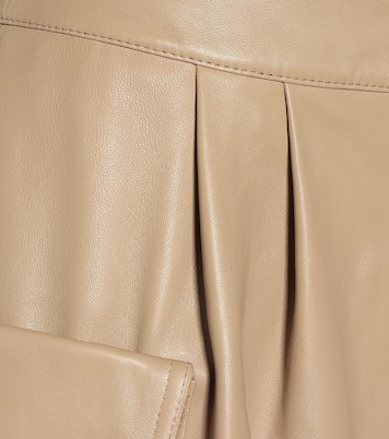 Falda midi cargo de piel | Zeynep Arçay