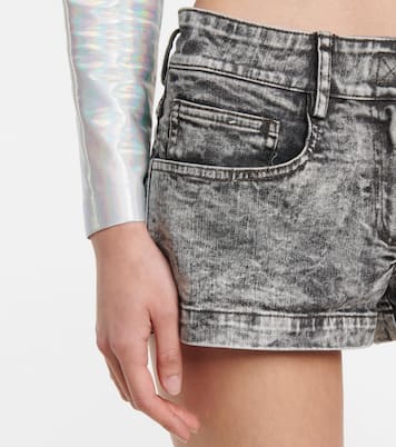 Low-rise denim shorts | Norma Kamali