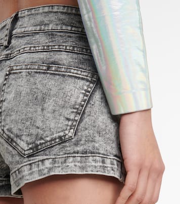 Low-rise denim shorts | Norma Kamali