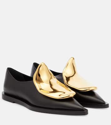 Embellished leather brogues | Jil Sander