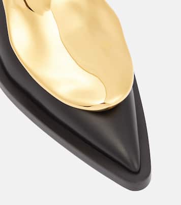 Embellished leather brogues | Jil Sander