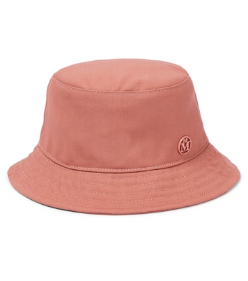 Logo wool canvas bucket hat | Maison Michel Kids