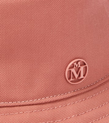 Logo wool canvas bucket hat | Maison Michel Kids
