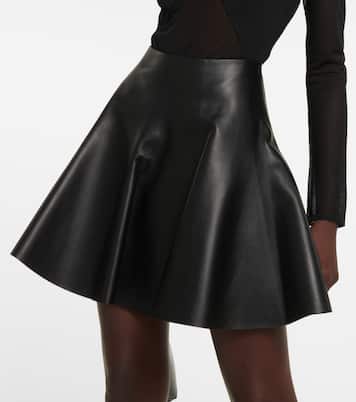 Mini-jupe en cuir | Alaïa