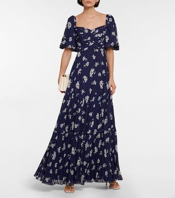 Floral chiffon maxi dress | Self-Portrait