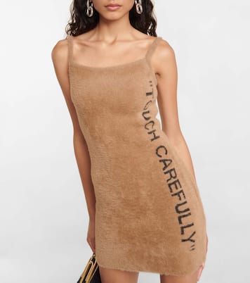 Vestido corto estampado | Off-White