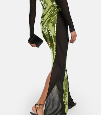 Liquid sequin and tulle gown | Tom Ford