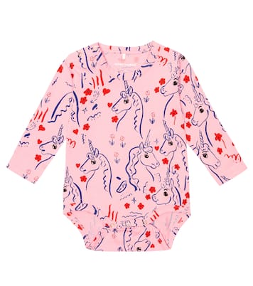 Baby printed cotton-blend onesie | Mini Rodini