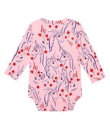 Baby printed cotton-blend onesie | Mini Rodini