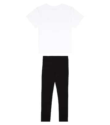 Set of logo T-shirt and Leggings | Moschino Kids