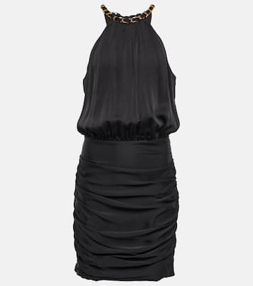 Chain halterneck silk-blend minidress | Veronica Beard