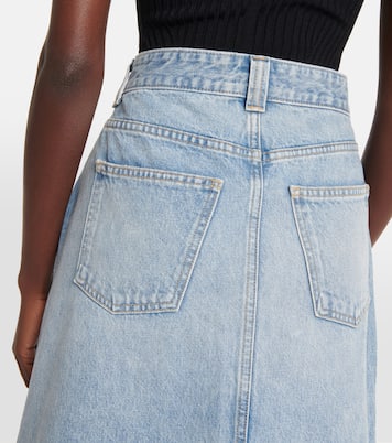 Charlene denim midi skirt | Khaite
