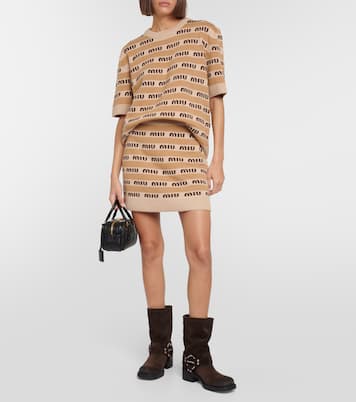 Stivaletti in suede | Miu Miu