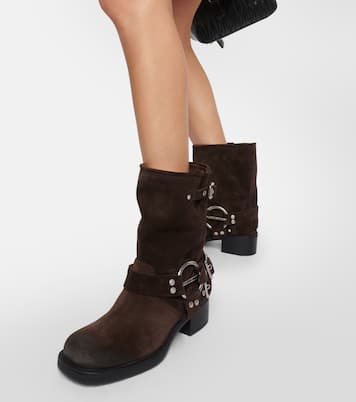 Stivaletti in suede | Miu Miu