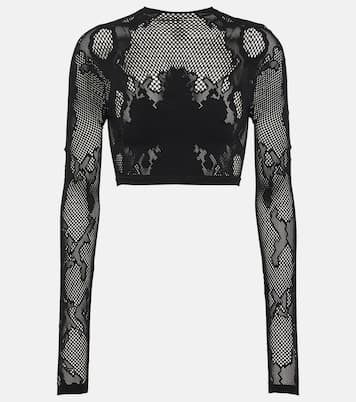 Top raccourci Cobra en dentelle | Dion Lee