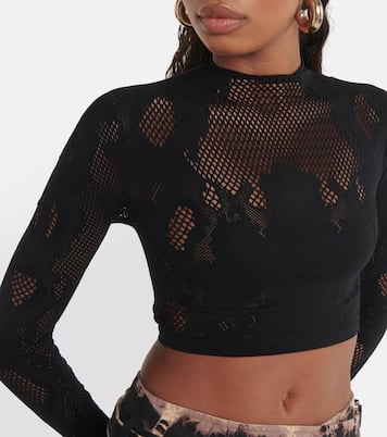 Top raccourci Cobra en dentelle | Dion Lee