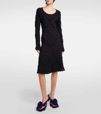 Abito midi in misto lana  | Burberry